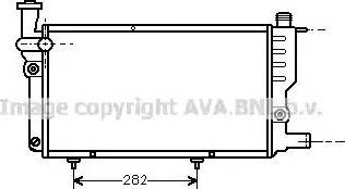 Ava Quality Cooling PE 2095 - Радиатор, охлаждение двигателя unicars.by