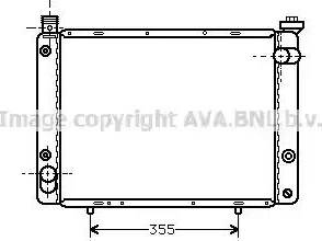 Ava Quality Cooling PE 2129 - Радиатор, охлаждение двигателя unicars.by