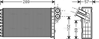 Ava Quality Cooling PEA6226 - Теплообменник, отопление салона unicars.by