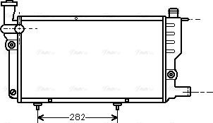 Ava Quality Cooling PEA2095 - Радиатор, охлаждение двигателя unicars.by