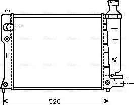 Ava Quality Cooling PEA2092 - Радиатор, охлаждение двигателя unicars.by