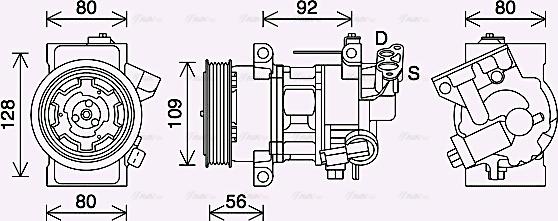 Ava Quality Cooling PEAK418 - Компрессор кондиционера unicars.by