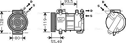 Ava Quality Cooling PEAK315 - Компрессор кондиционера unicars.by