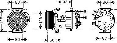 Ava Quality Cooling PEAK320 - Компрессор кондиционера unicars.by