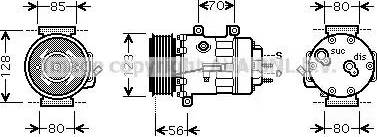 Ava Quality Cooling PE K307 - Компрессор кондиционера unicars.by