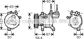 Ava Quality Cooling PE K318 - Компрессор кондиционера unicars.by