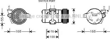 Ava Quality Cooling PR K030 - Компрессор кондиционера unicars.by