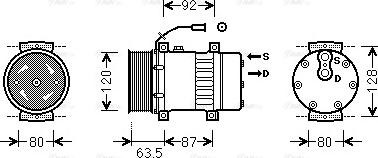 Ava Quality Cooling REAK107 - Компрессор кондиционера unicars.by