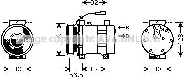 Ava Quality Cooling REK071 - Компрессор кондиционера unicars.by