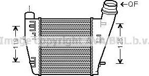 Ava Quality Cooling RT 4423 - Интеркулер, теплообменник турбины unicars.by