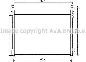 Ava Quality Cooling RT5466D - Конденсатор кондиционера unicars.by