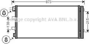 Ava Quality Cooling RT5475D - Конденсатор кондиционера unicars.by