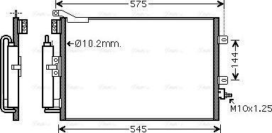 Ava Quality Cooling RT5395D - Конденсатор кондиционера unicars.by