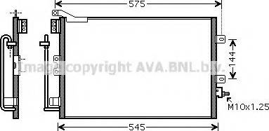 Ava Quality Cooling RT 5395 - Конденсатор кондиционера unicars.by