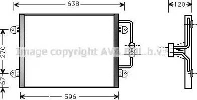 Ava Quality Cooling RT 5256 - Конденсатор кондиционера unicars.by