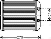 Ava Quality Cooling RT 6343 - Теплообменник, отопление салона unicars.by