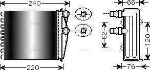 Ava Quality Cooling RT 6380 - Теплообменник, отопление салона unicars.by