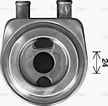 Ava Quality Cooling RT3649 - Масляный радиатор, двигательное масло unicars.by