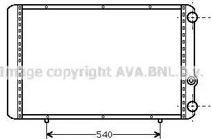 Ava Quality Cooling RT 2155 - Радиатор, охлаждение двигателя unicars.by