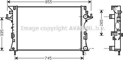 Ava Quality Cooling RT 2292 - Радиатор, охлаждение двигателя unicars.by