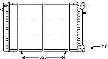 Ava Quality Cooling RT 2239 - Радиатор, охлаждение двигателя unicars.by