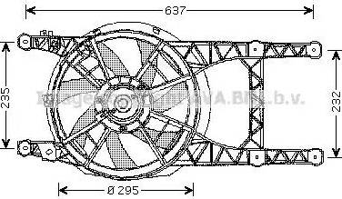 Ava Quality Cooling RT 7531 - Вентилятор, охлаждение двигателя unicars.by