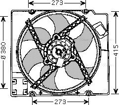 Ava Quality Cooling RT 7525 - Вентилятор, охлаждение двигателя unicars.by