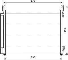 Ava Quality Cooling RTA5466D - Конденсатор кондиционера unicars.by