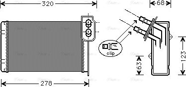 Ava Quality Cooling RTA6099 - Теплообменник, отопление салона unicars.by