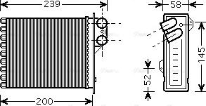 Ava Quality Cooling RTA6398 - Теплообменник, отопление салона unicars.by