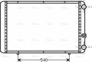 Ava Quality Cooling RTA2155 - Радиатор, охлаждение двигателя unicars.by