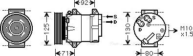 Ava Quality Cooling RTAK441 - Компрессор кондиционера unicars.by