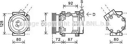 Ava Quality Cooling RTAK468 - Компрессор кондиционера unicars.by