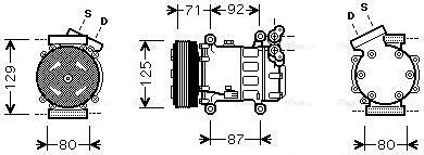 Ava Quality Cooling RTAK401 - Компрессор кондиционера unicars.by