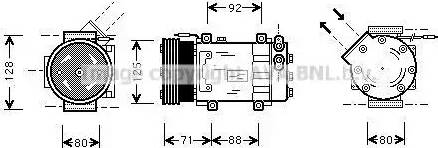 Ava Quality Cooling RTAK127 - Компрессор кондиционера unicars.by