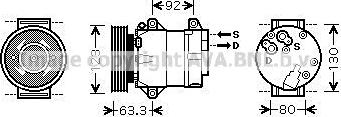 Ava Quality Cooling RTAK369 - Компрессор кондиционера unicars.by