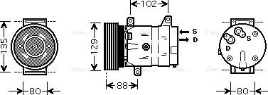 Ava Quality Cooling RTAK367 - Компрессор кондиционера unicars.by