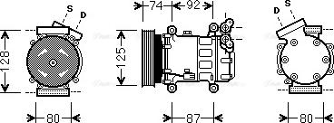 Ava Quality Cooling RT K452 - Компрессор кондиционера unicars.by