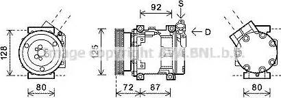 Ava Quality Cooling RT K468 - Компрессор кондиционера unicars.by