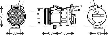 Ava Quality Cooling RTK485 - Компрессор кондиционера unicars.by