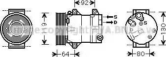 Ava Quality Cooling RT K429 - Компрессор кондиционера unicars.by