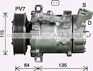 Ava Quality Cooling RTK669 - Компрессор кондиционера unicars.by