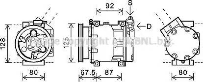 Ava Quality Cooling RTK619 - Компрессор кондиционера unicars.by