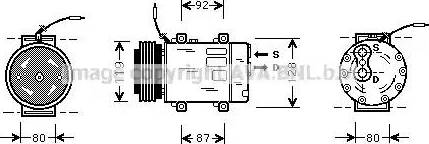 Ava Quality Cooling RTK047 - Компрессор кондиционера unicars.by