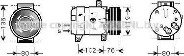 Ava Quality Cooling RT K069 - Компрессор кондиционера unicars.by