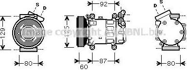 Ava Quality Cooling RT K080 - Компрессор кондиционера unicars.by