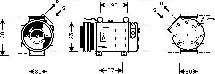 Ava Quality Cooling RT K037 - Компрессор кондиционера unicars.by