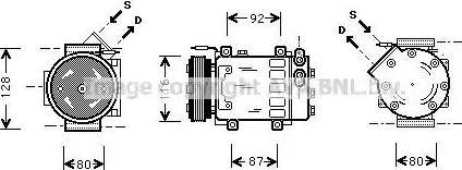 Ava Quality Cooling RT K079 - Компрессор кондиционера unicars.by