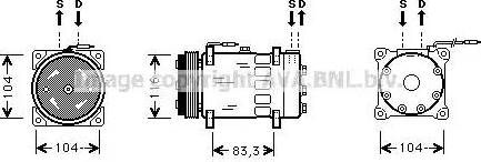 Ava Quality Cooling RT K075 - Компрессор кондиционера unicars.by