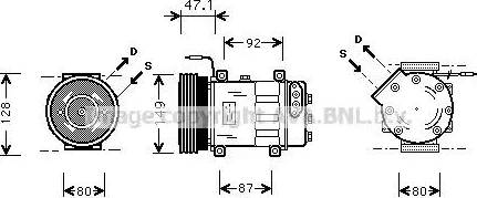 Ava Quality Cooling RT K106 - Компрессор кондиционера unicars.by